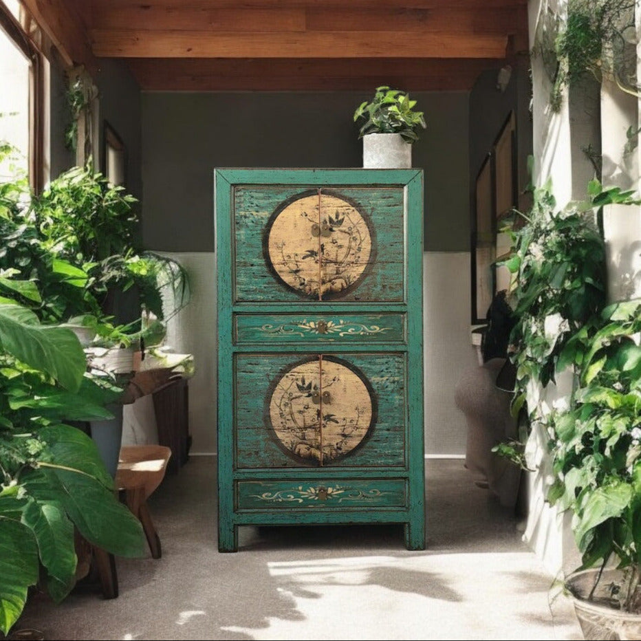 Cajonera vintage asiática para bodas "Aurora" - Art. 33723-6