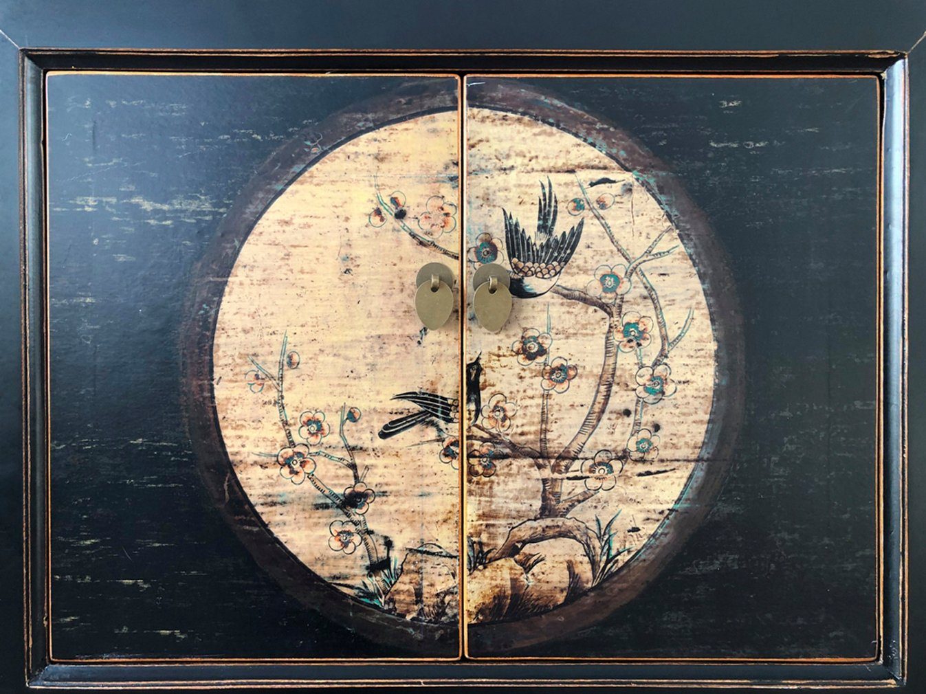 Étagère de commode de placard de mariage vintage en Asie « LesNoirs » - Article 33723-7