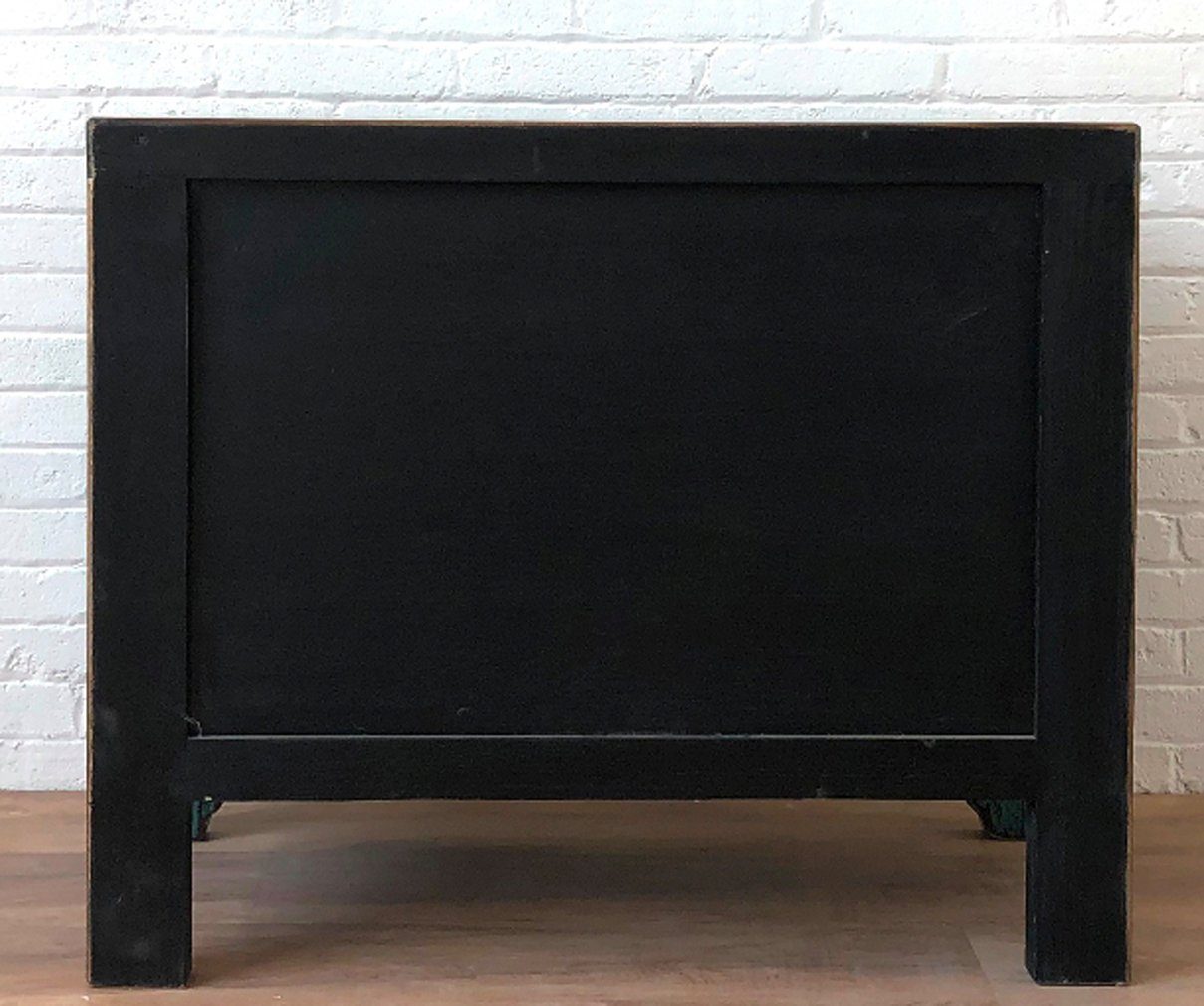 Vintage Asia Asiatische Kommode Sideboard Orange "Fire" - Art. 34740-6