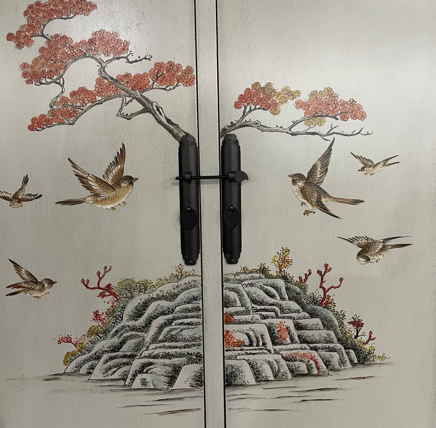 Cómoda asiática vintage pintada a mano - Artículo 2023-1