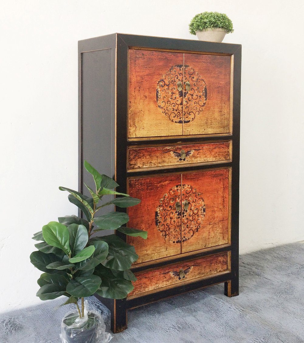 Étagère de commode de placard de mariage vintage en Asie « Feu » - Article 33723-5