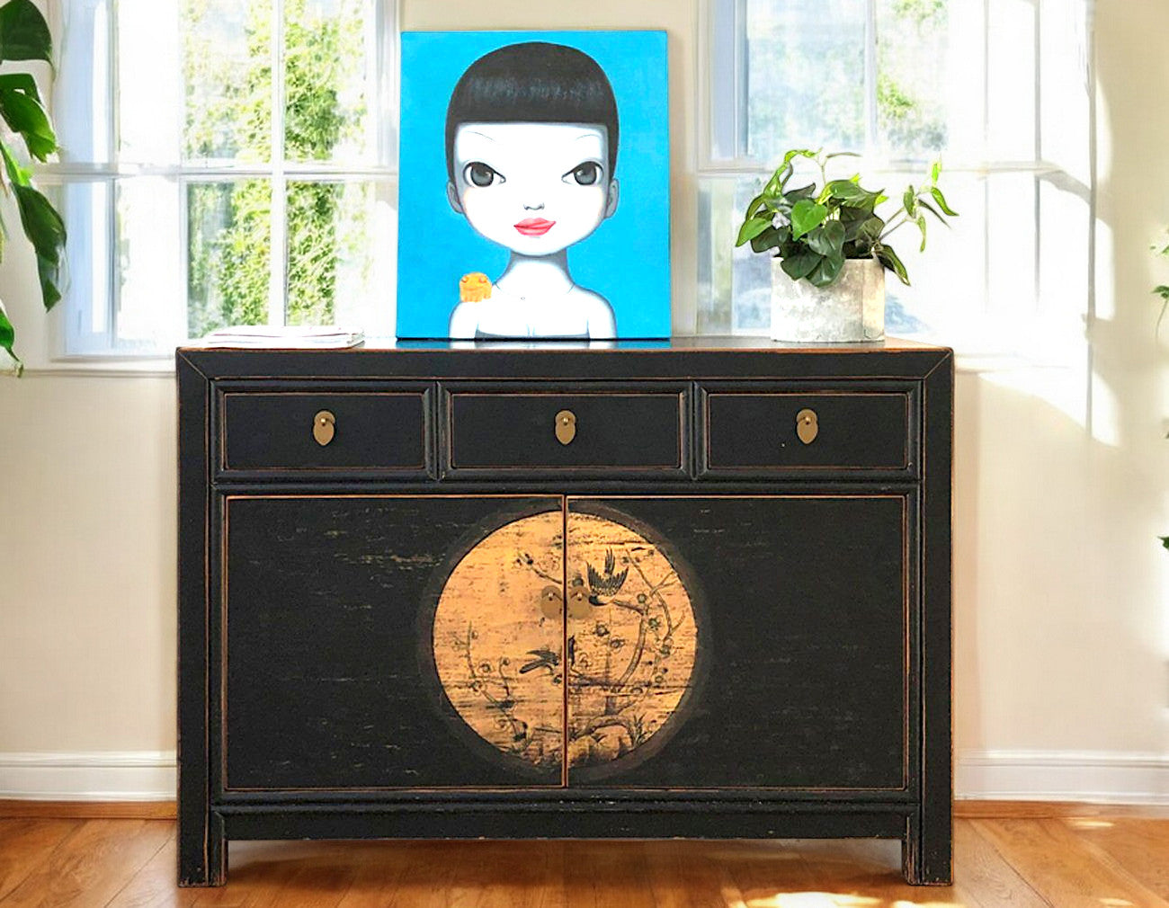 Vintage Asia Chinese Dresser Buffet Shelf « LesNoirs » - Article 33082-11