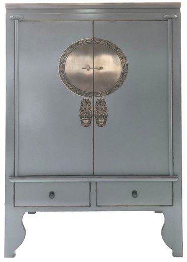 Vintage Asia Chinese Cabinet Wedding Cabinet Dove Grey - Art. A502/dove