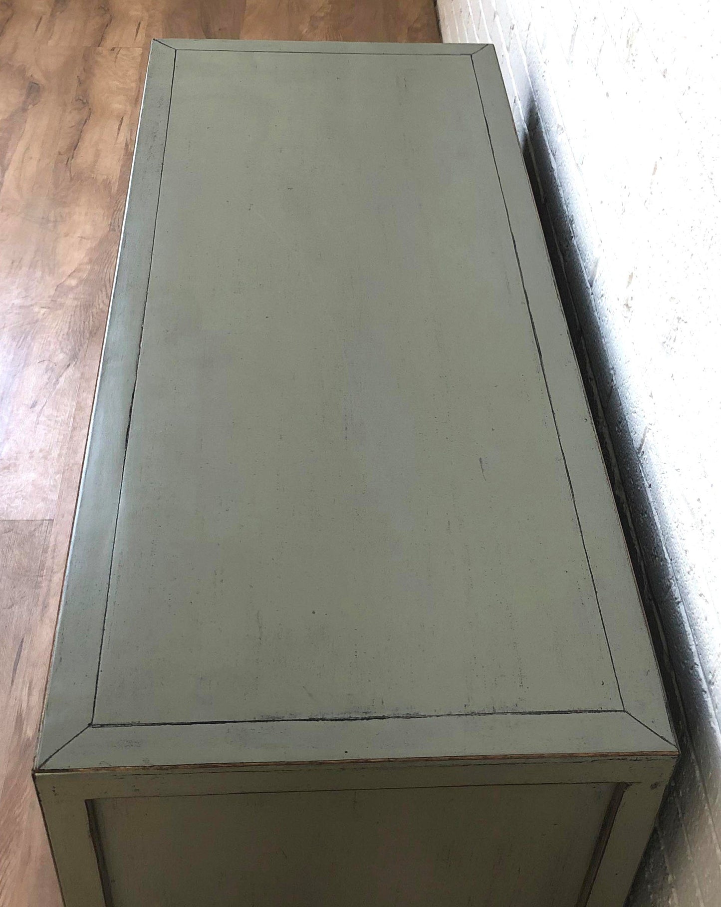 Vintage Asia TV-Kommode Sideboard Lowboard Hellgrau - Art. TV273/lightgrey