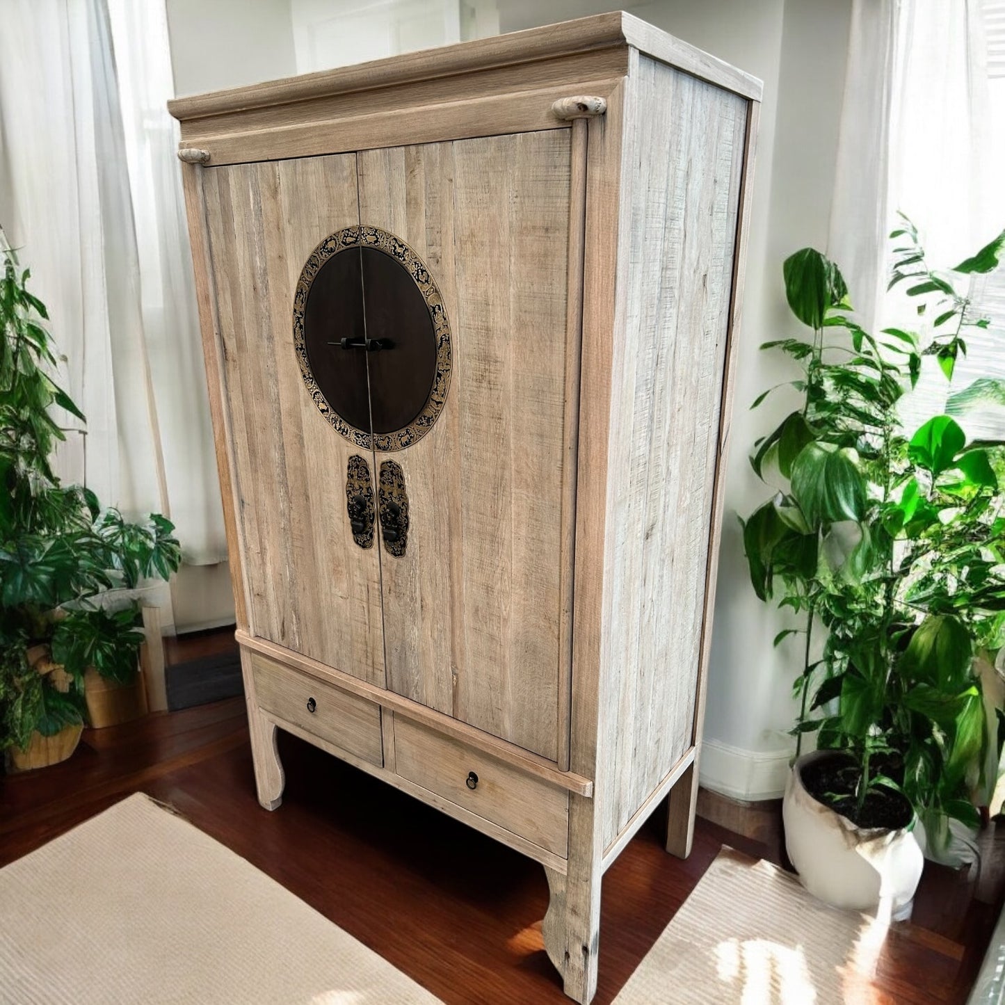 Vintage Asia Chinese Cabinet Wedding Cabinet Natural - Art. A502/natural