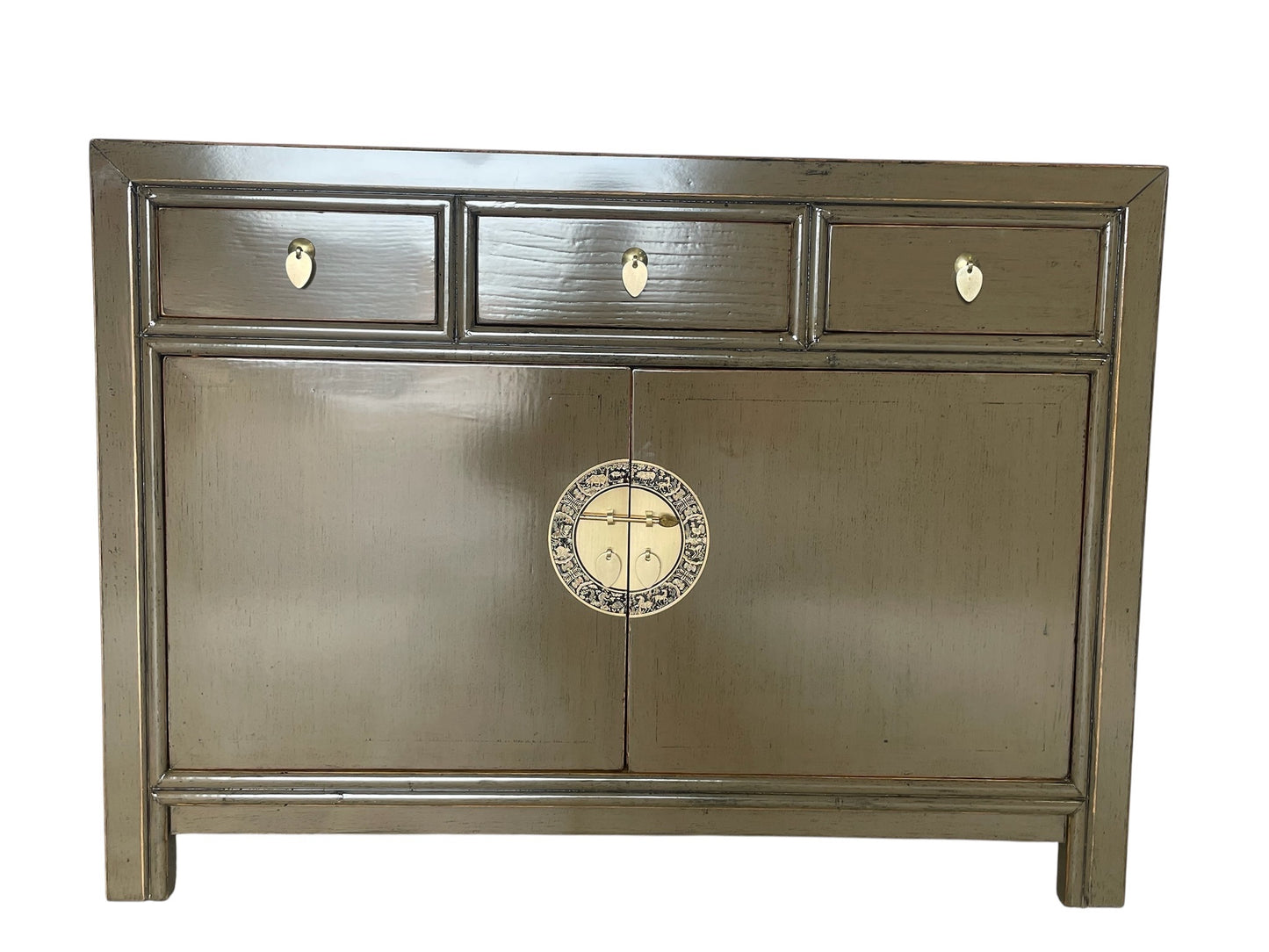 Vintage Asia Chinesische Kommode Sideboard Regal Braun - Art. 33083-MuddyBrown