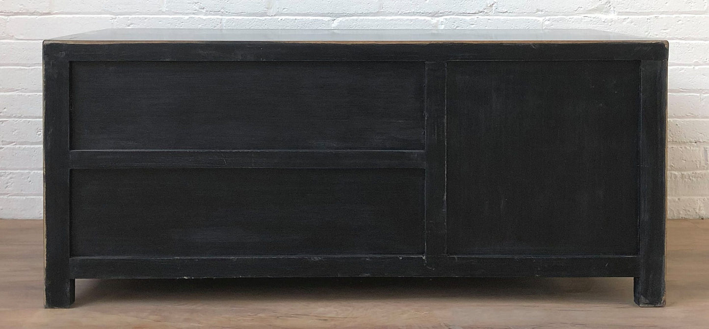 Vintage Asia TV-Kommode Sideboard Lowboard Hellgrau - Art. TV273/lightgrey