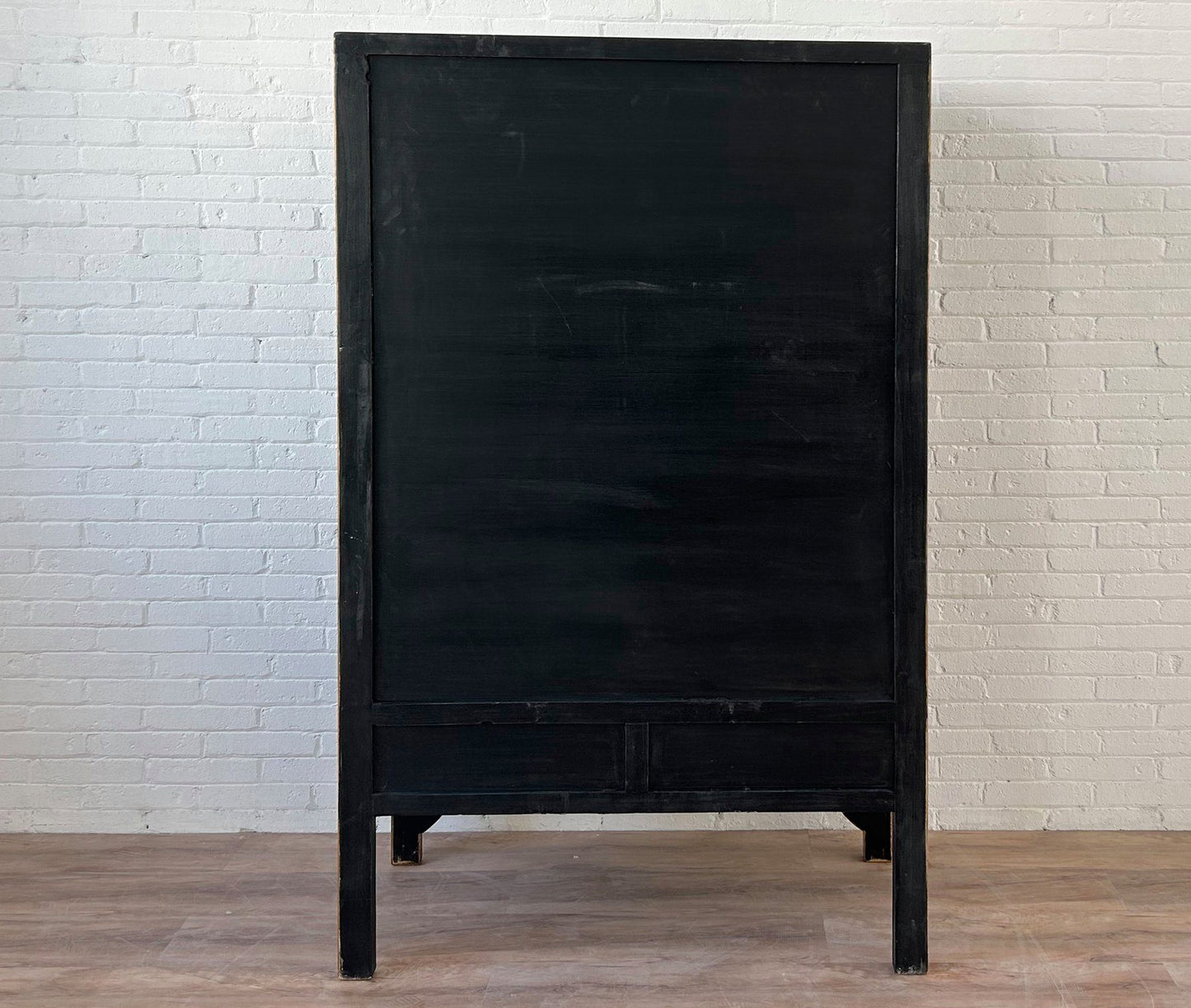 Vintage Asia Chinese Cabinet Wedding Cabinet Chest of Drawers Black-Beige - Art. A600-3