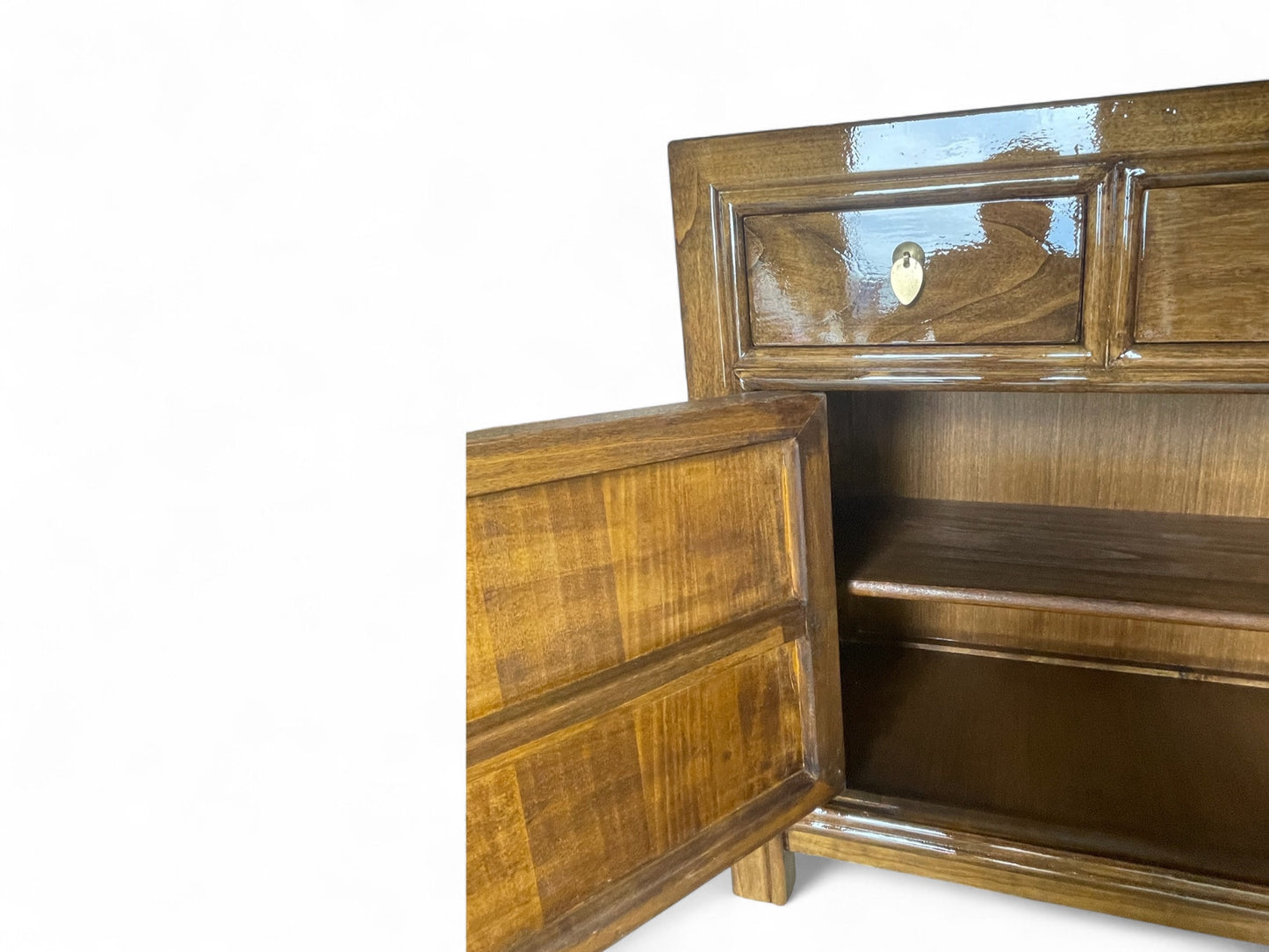 Vintage Asia Chinesische Kommode Sideboard Regal Kastanienbraun - Art. 33083-Maroon