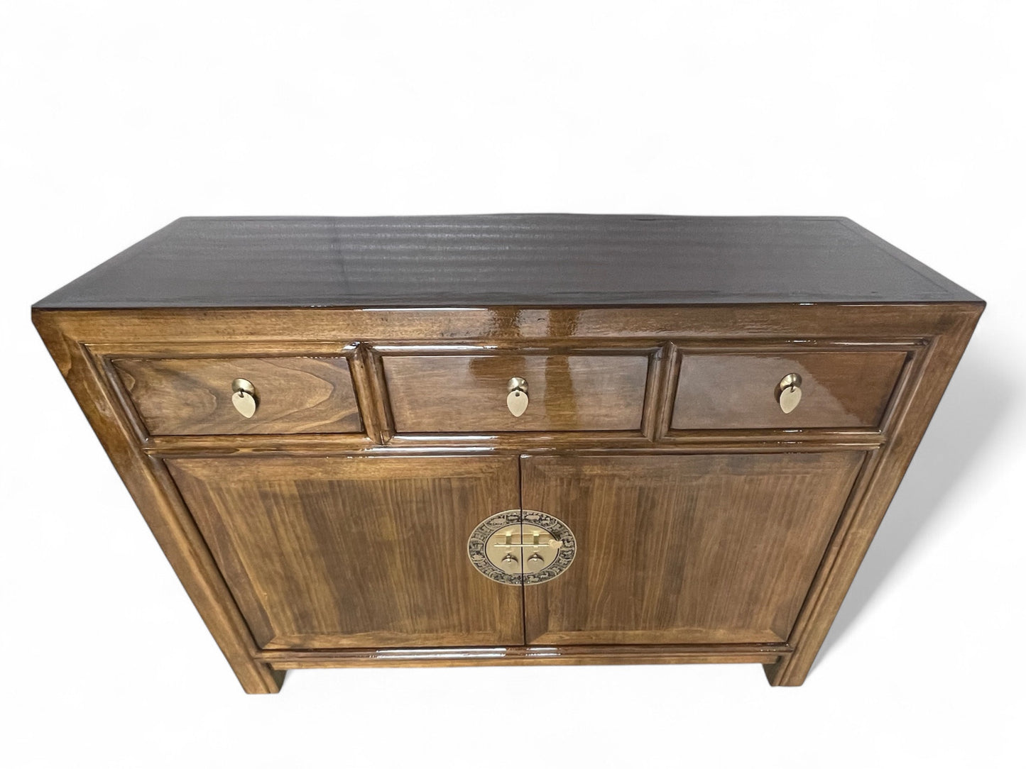 Vintage Asia Chinesische Kommode Sideboard Regal Kastanienbraun - Art. 33083-Maroon