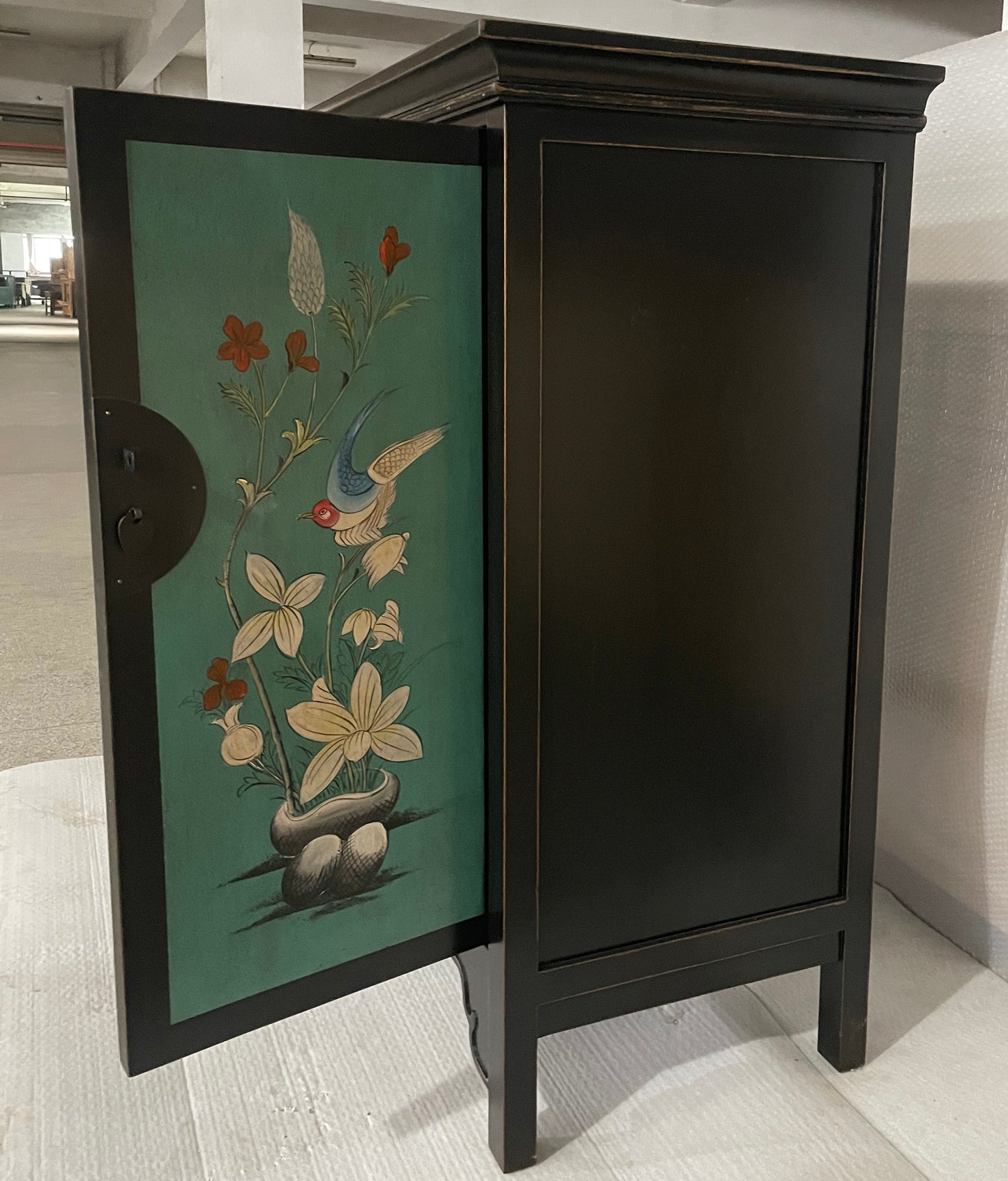 Exotic Highboard Cabinet Black Green - Art. 2024-1