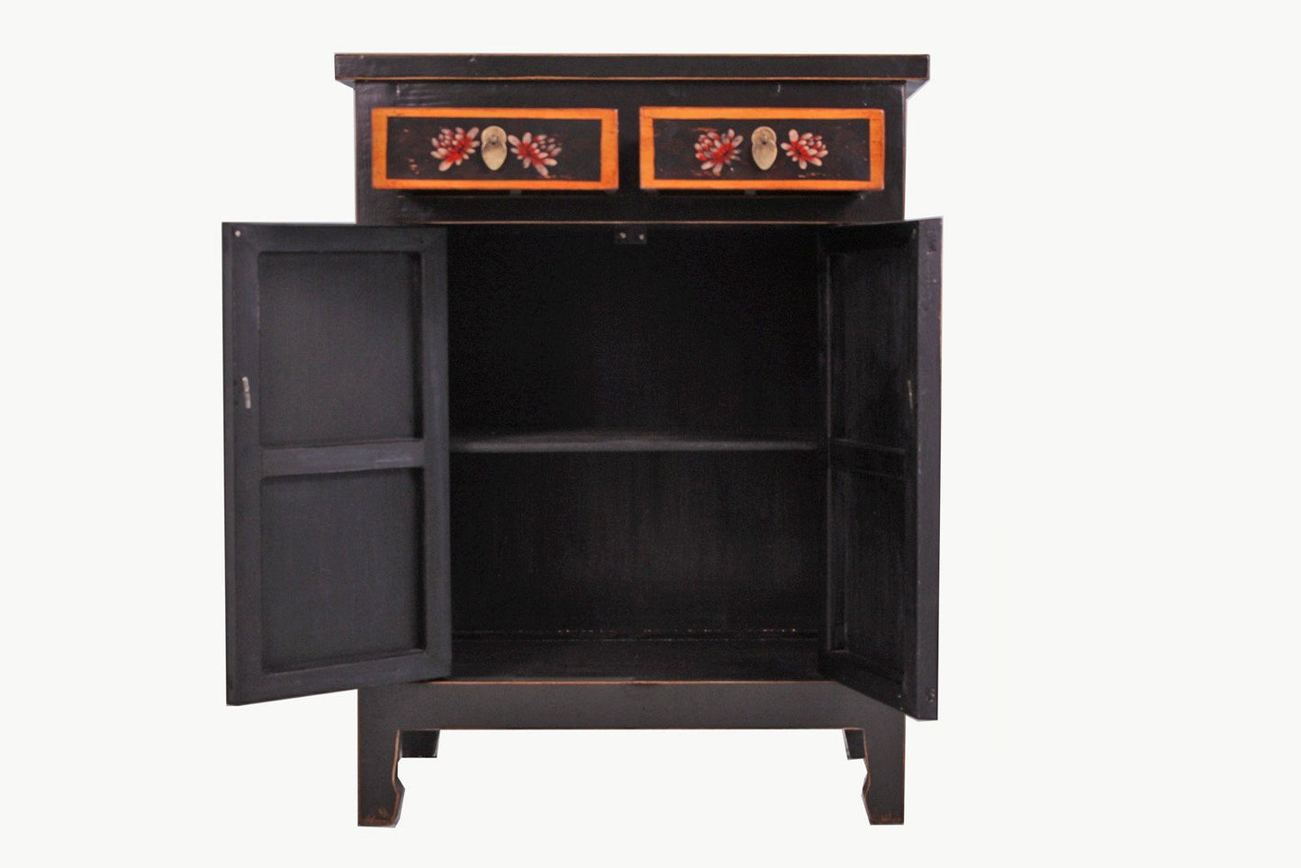 Chinese highboard dresser cabinet "Coalflowers" - Art. 32610-1