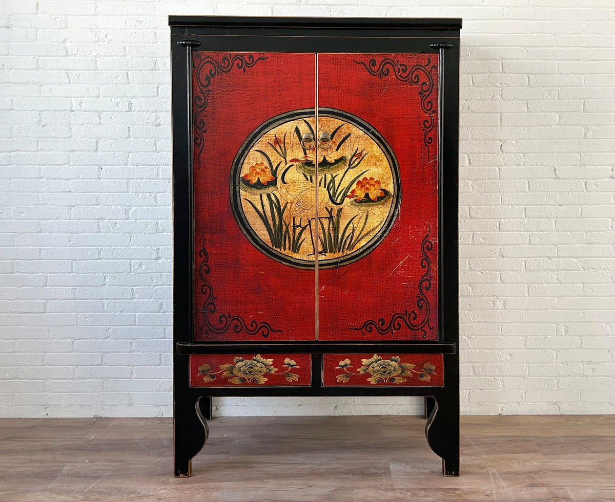 vintage Asia Chinese Cabinet Wedding Cabinet « Red Magic » - Article A600-1