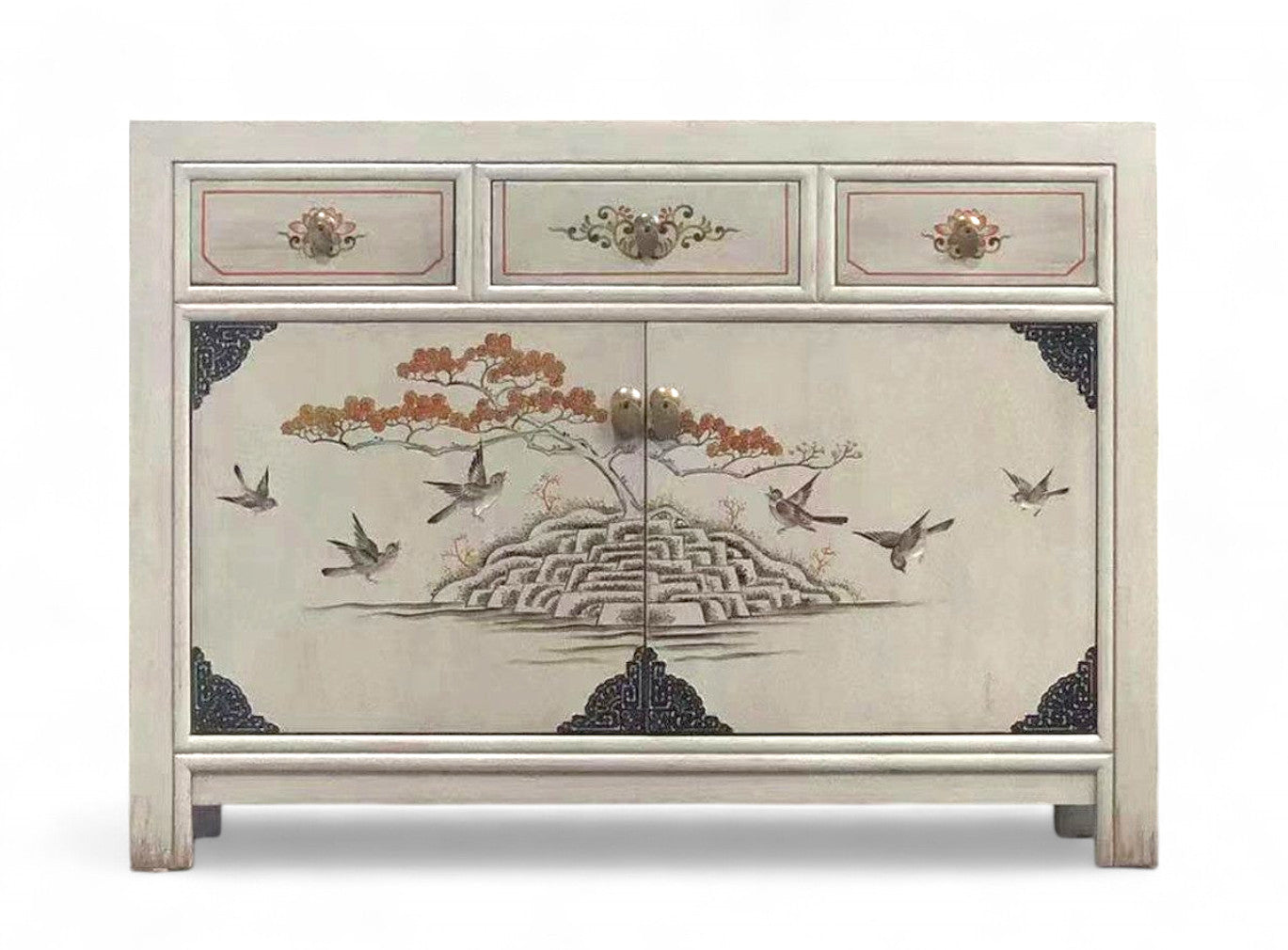 Vintage Asia Chinesische Kommode Sideboard Regal "Vintagefog" - Art. 33082-12