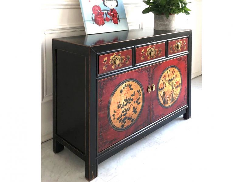 Vintage Asia Chinese Dresser Buffet Shelf « RedMagic » - Article 33082-9