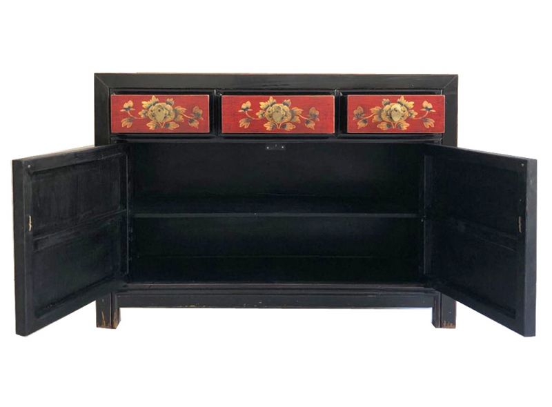 Vintage Asia Chinese Dresser Buffet Shelf « RedMagic » - Article 33082-9