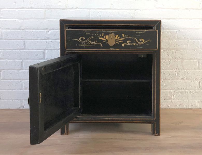 Combinación de muebles asiáticos de 3 piezas negro - Art. LesNoirs-3