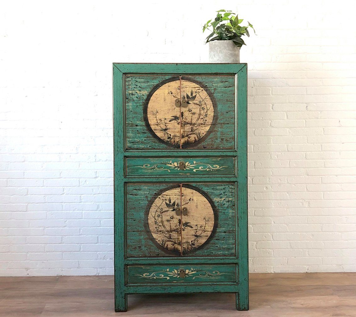 Vintage Asia Wedding Cabinet Chest of Drawers "Aurora" - Art. 33723-6