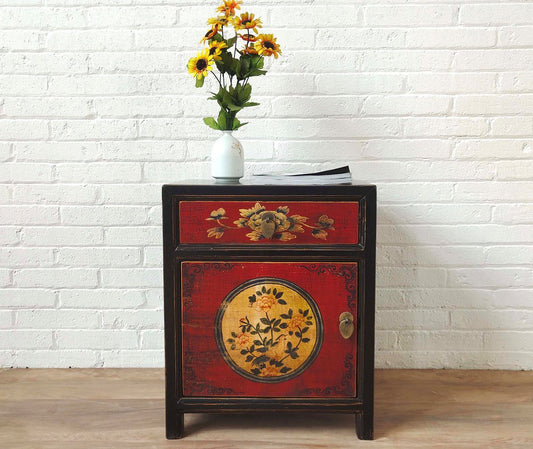 Chinese bedside table "RedMagic" - Art. 35191-9