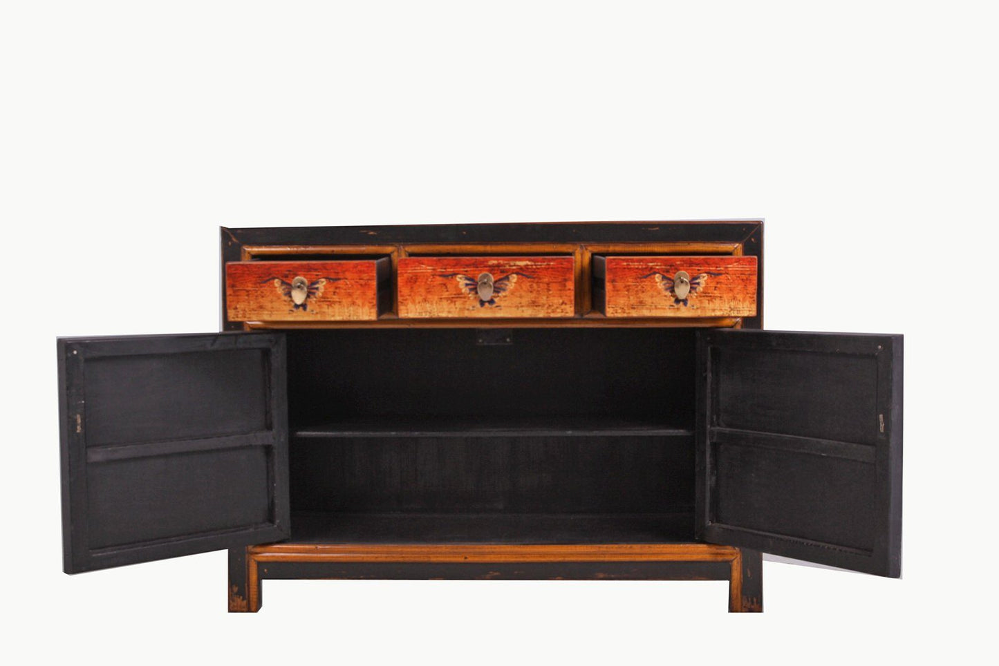Chinese chest of drawers sideboard shelf "Fire" - Art. 33082-7