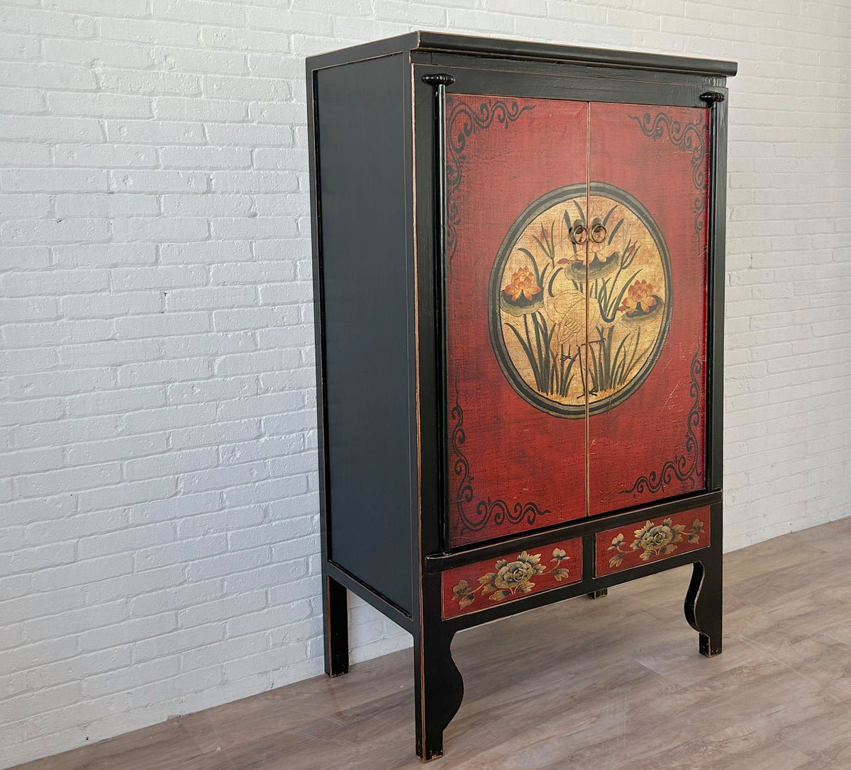 vintage Asia Chinese Cabinet Wedding Cabinet « Red Magic » - Article A600-1