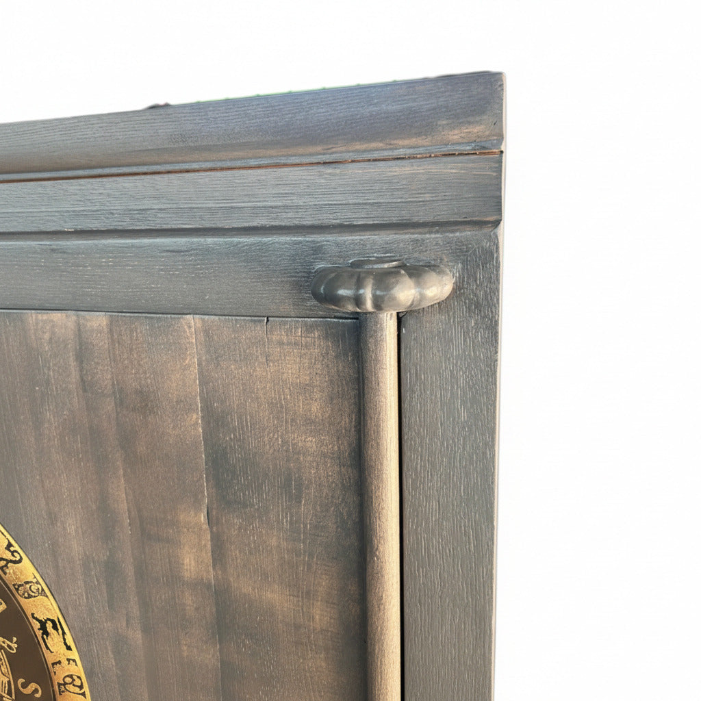 Vintage Asia Chinesischer Schrank Hochzeitsschrank Dunkelgrau- Art. A502/darkgray