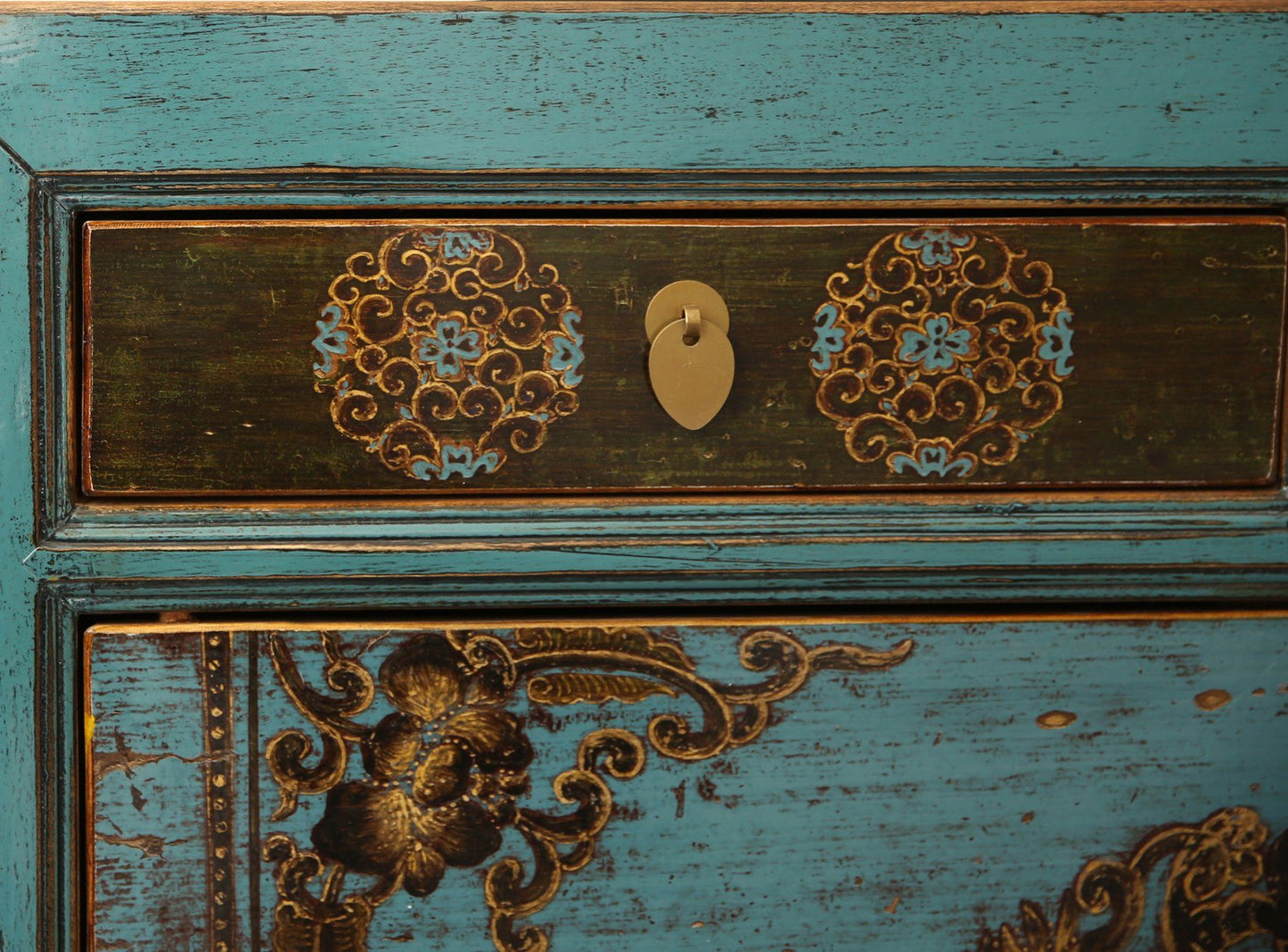 Exotic sideboard chest of drawers blue - Art. 42847