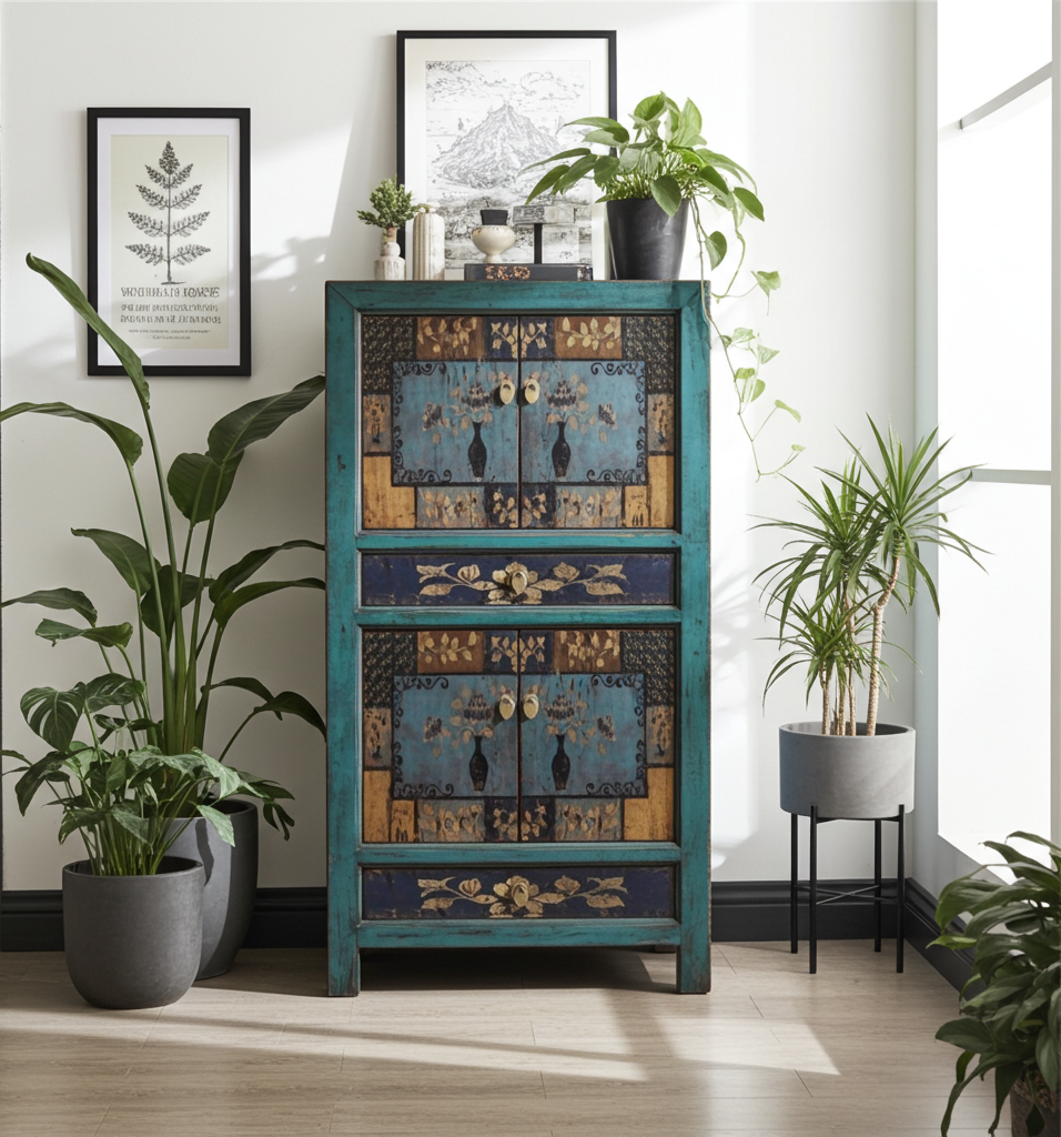 Cómoda y armario para bodas vintage asiático "Oceanflowers" - Artículo 33723-3