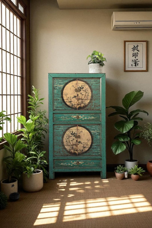 Commode armoire de mariage vintage Asie "Aurora" - Art. 33723-6
