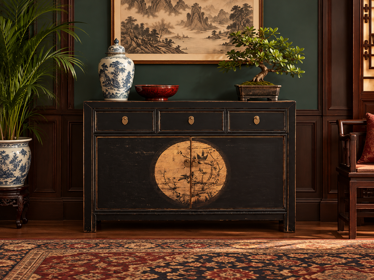 Aparador Chino Vintage Asia "LesNoirs" - Artículo 33082-11