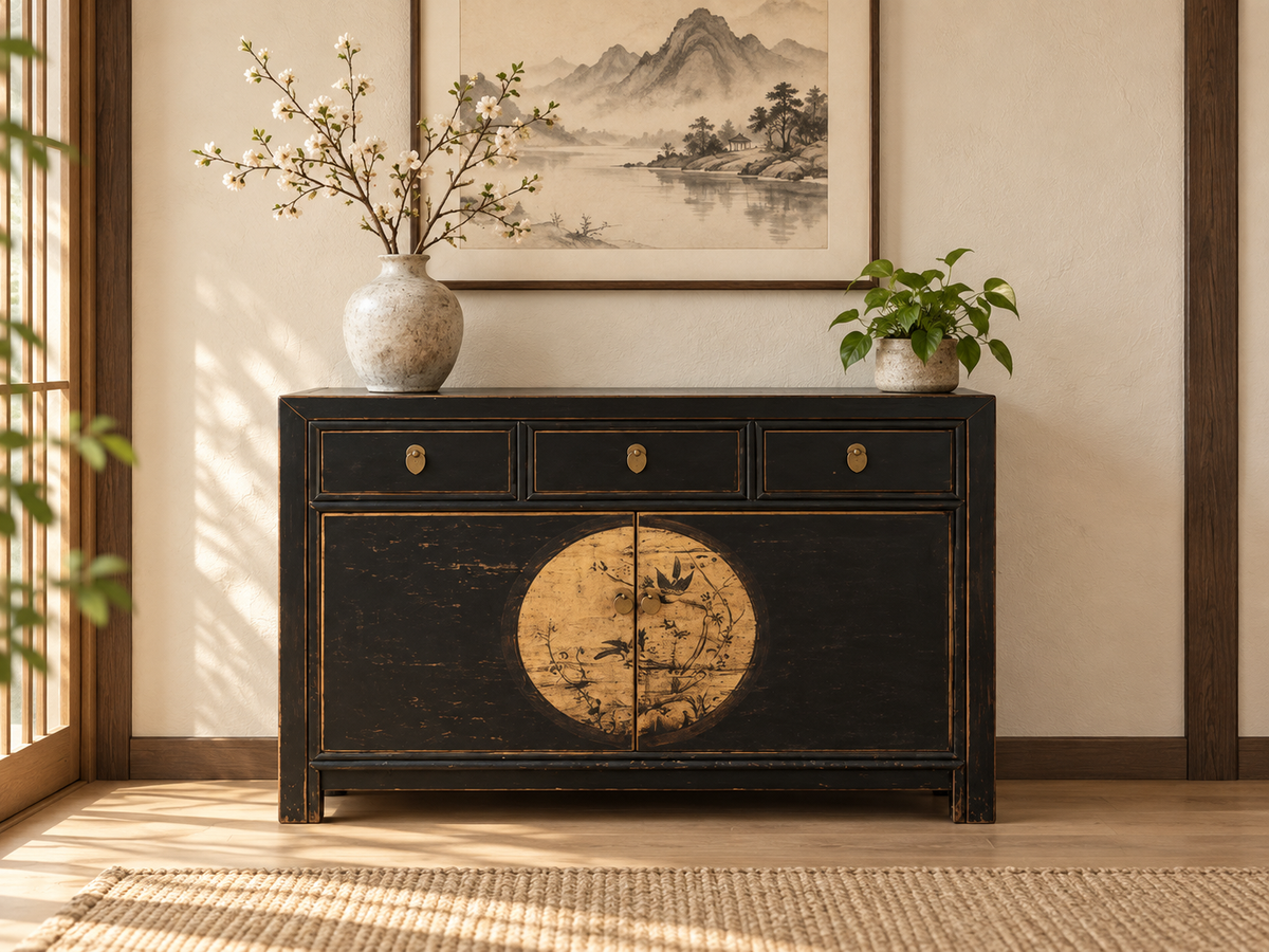 Aparador Chino Vintage Asia "LesNoirs" - Artículo 33082-11