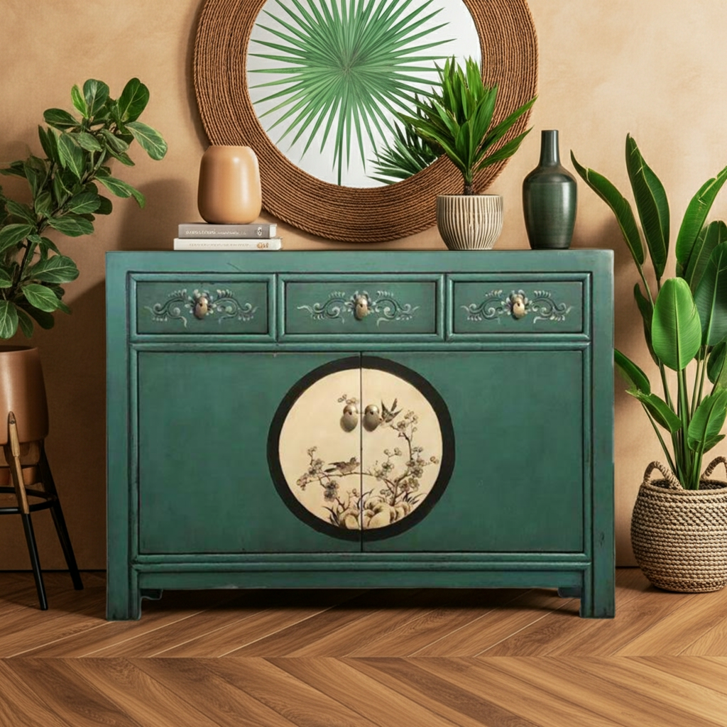 Vintage Asia Chinesische Kommode Sideboard Regal "Aurora" - Art. 33082-10