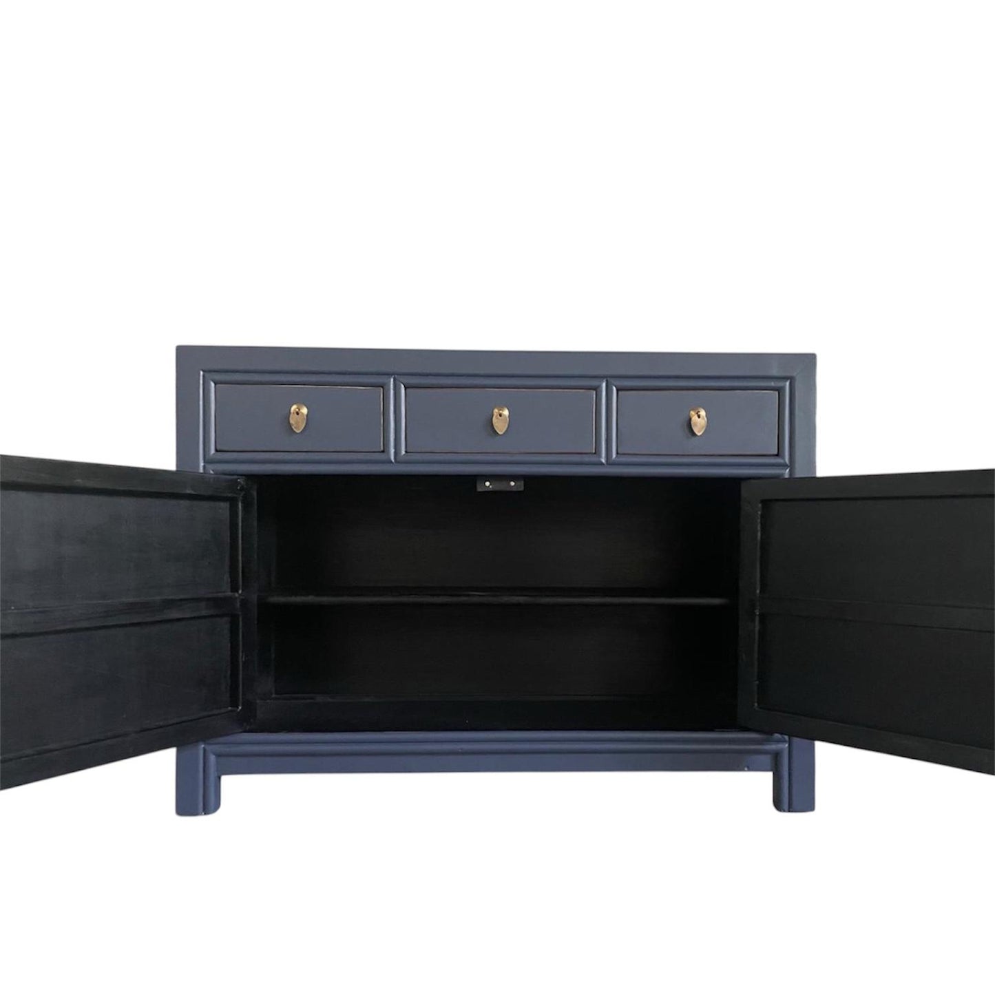 Vintage Asia Chinesische Kommode Sideboard Regal Mitternachtsblau - Art. 33083-Midnight_T