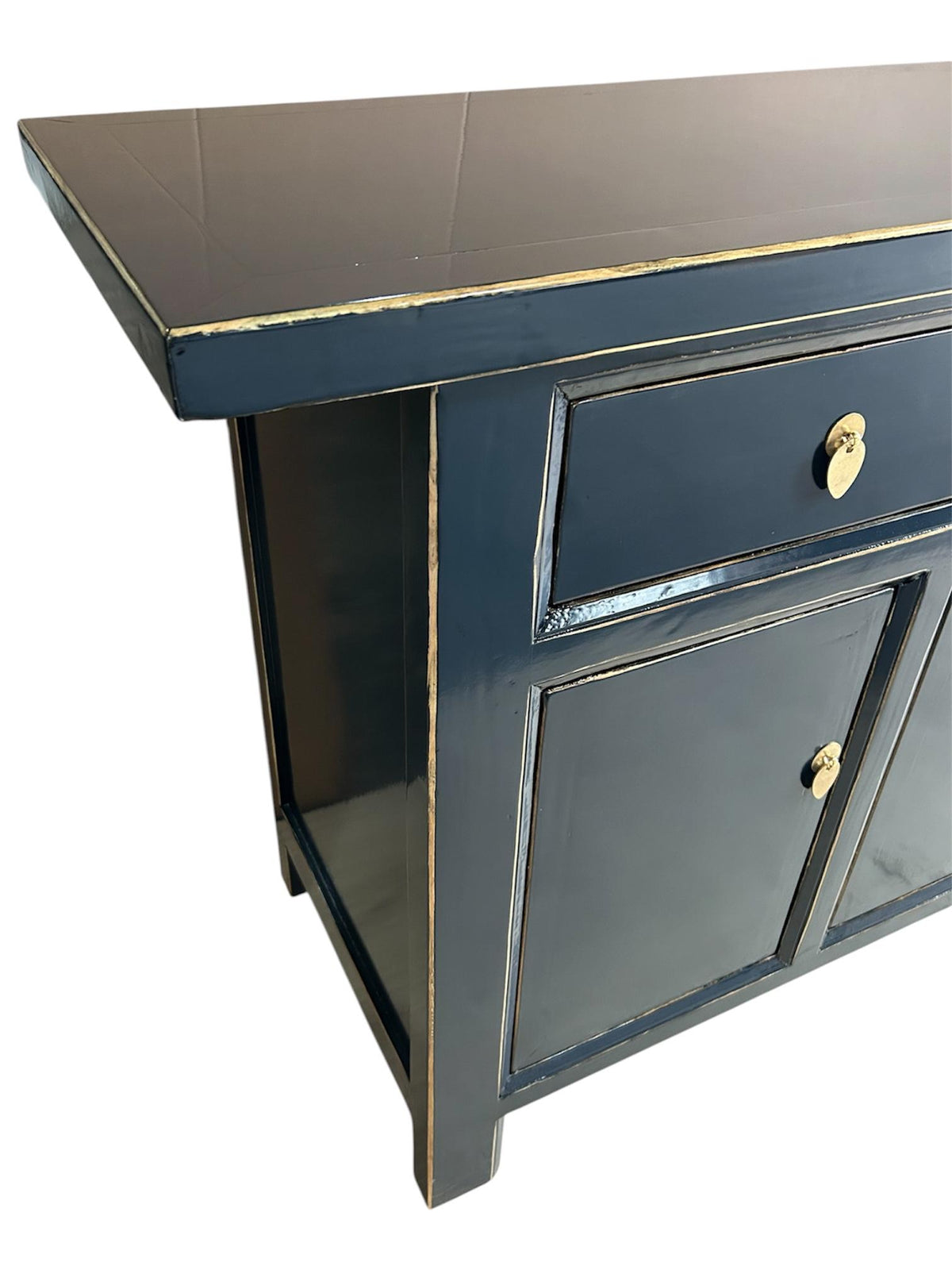 Vintage Asia Chinesisches Sideboard Kommode Schrank Mitternachtsblau - Art. 34373-Midnight