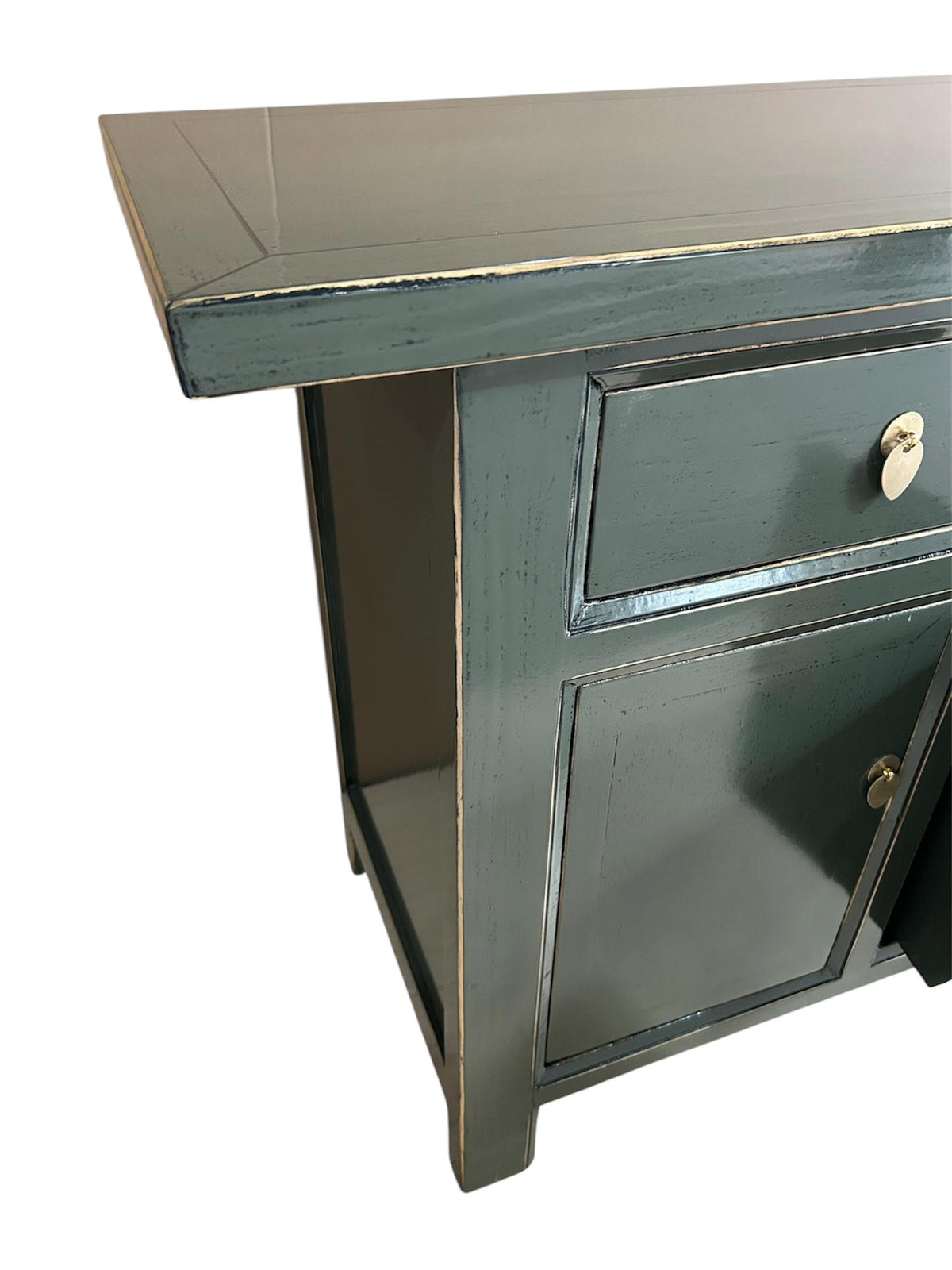 Vintage Asia Chinesisches Sideboard Kommode Schrank Schwarz - Art. 34373-Cloud