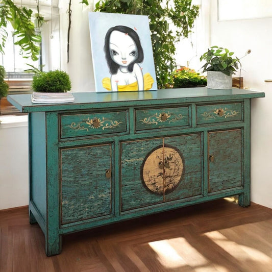 Vintage Asia Orientalische Kommode Sideboard Schrank "Aurora" - Art. 34372-8