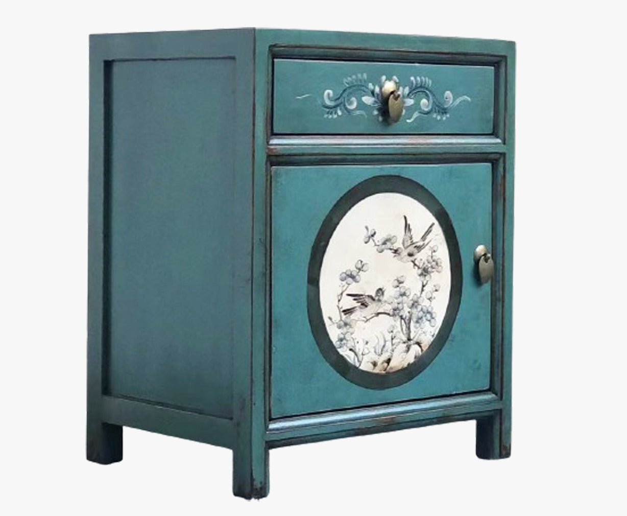 Vintage Asia Chinesisches Nachtkästchen Nachttisch "Aurora" - Art. 35191-10