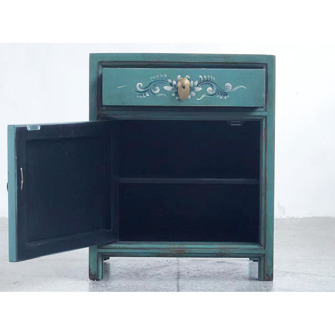 Vintage Asia Chinesisches Nachtkästchen Nachttisch "Aurora" - Art. 35191-10