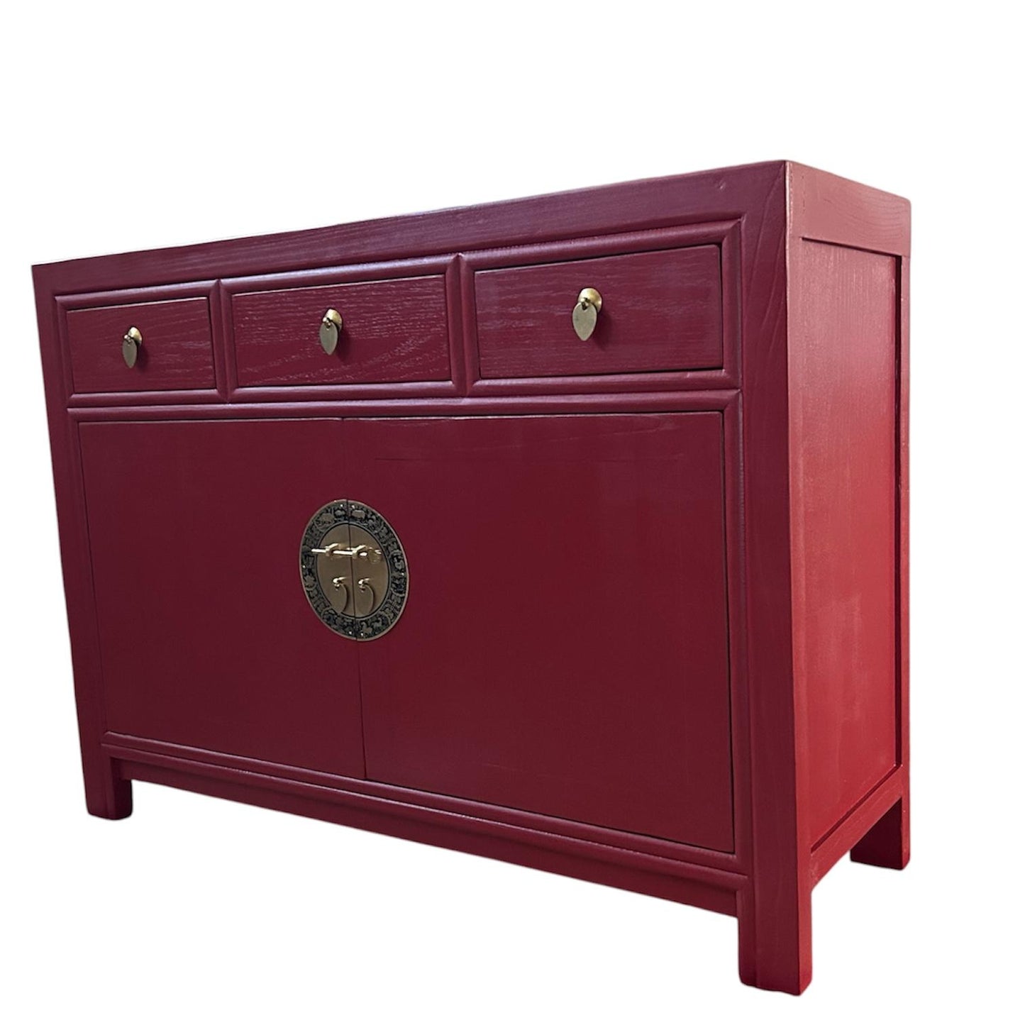 Vintage Asia Chinesische Kommode Sideboard Regal Rot - Art. 33083-Scarlet_T