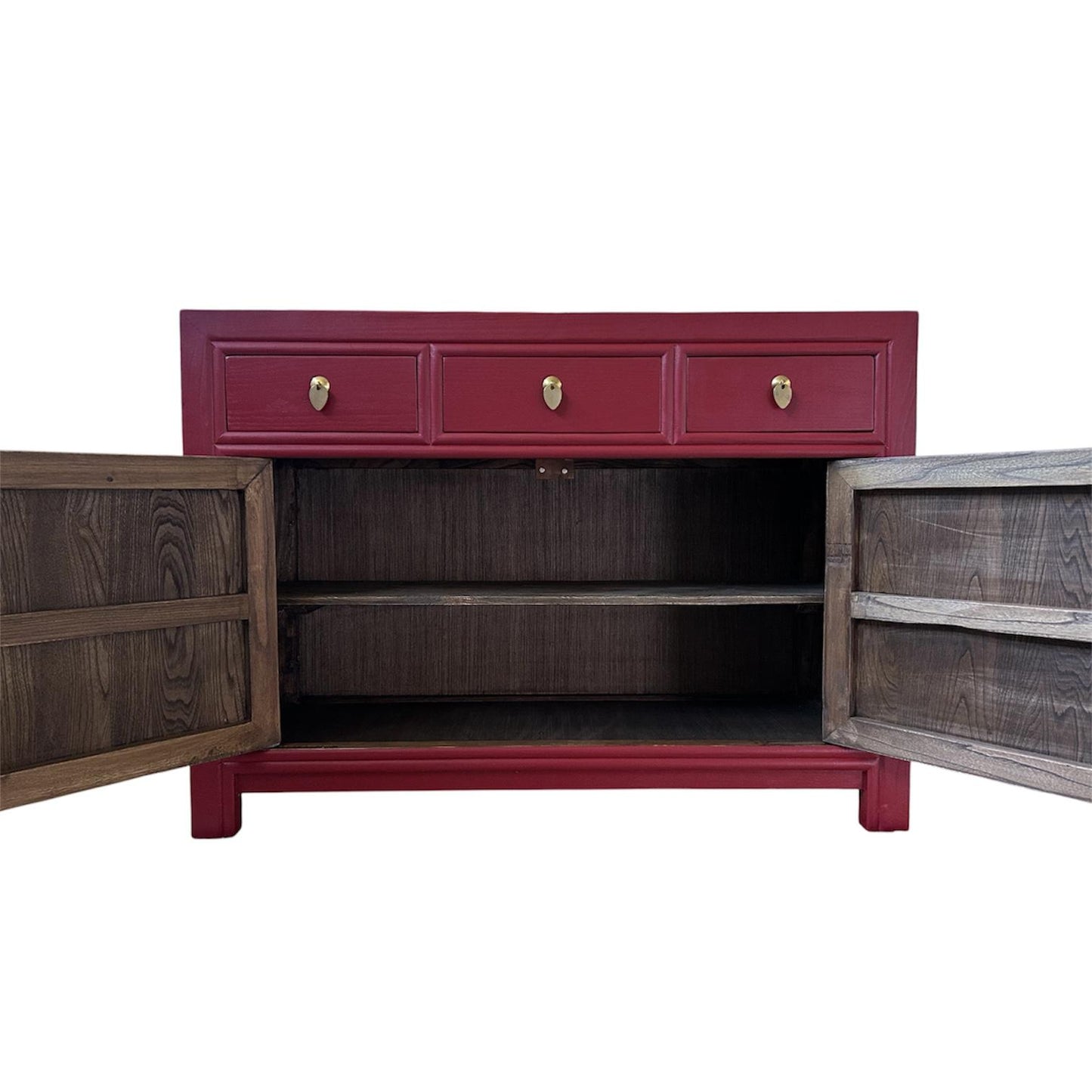 Vintage Asia Chinesische Kommode Sideboard Regal Rot - Art. 33083-Scarlet_T