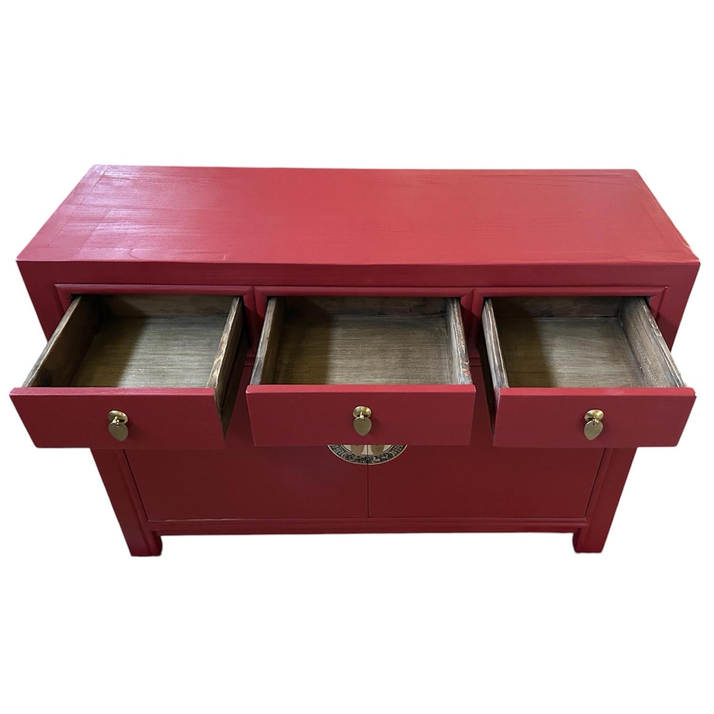 Vintage Asia Chinesische Kommode Sideboard Regal Rot - Art. 33083-Scarlet_T