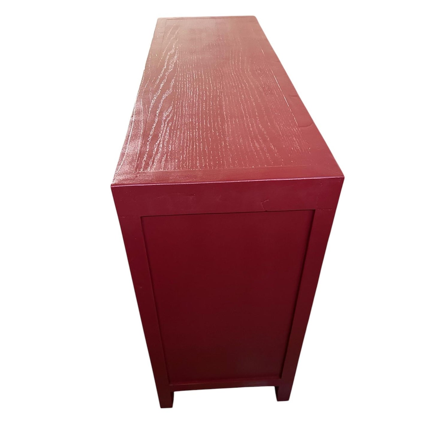 Vintage Asia Chinesische Kommode Sideboard Regal Rot - Art. 33083-Scarlet_T