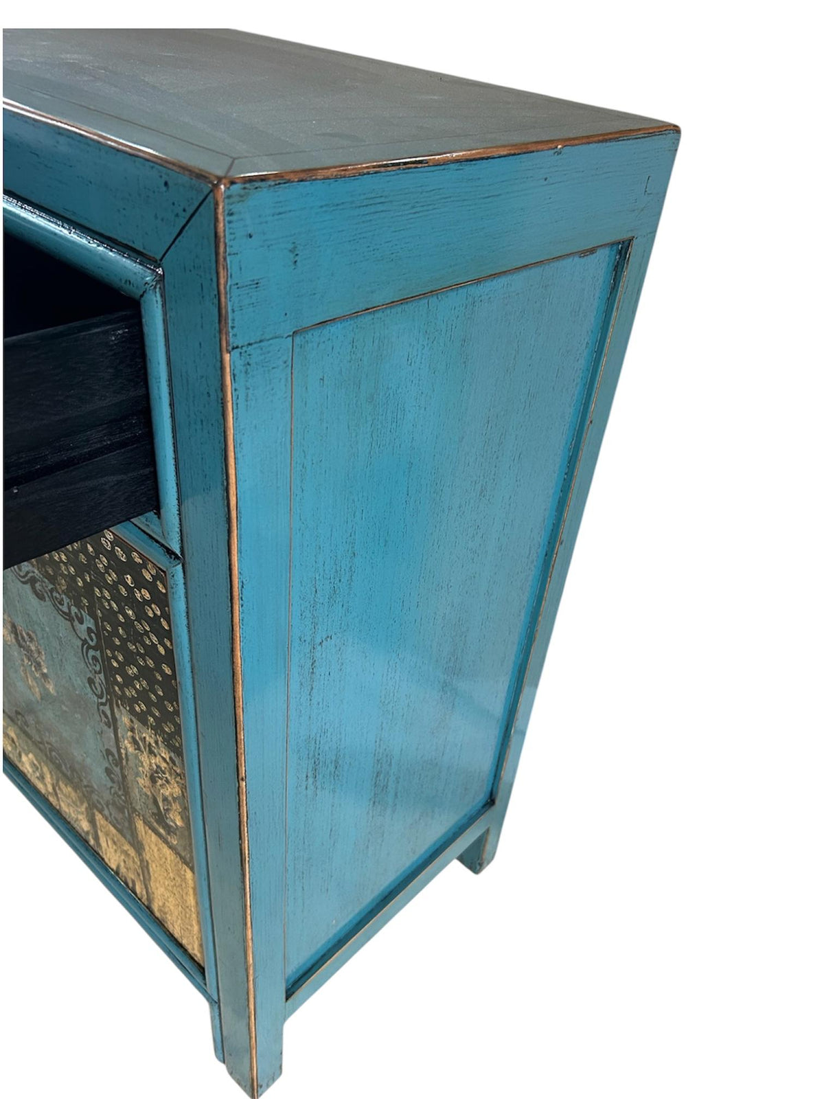 Vintage Asia Chinesische Kommode Sideboard Regal "Oceanflowers" - Art. 33082-5-ORG