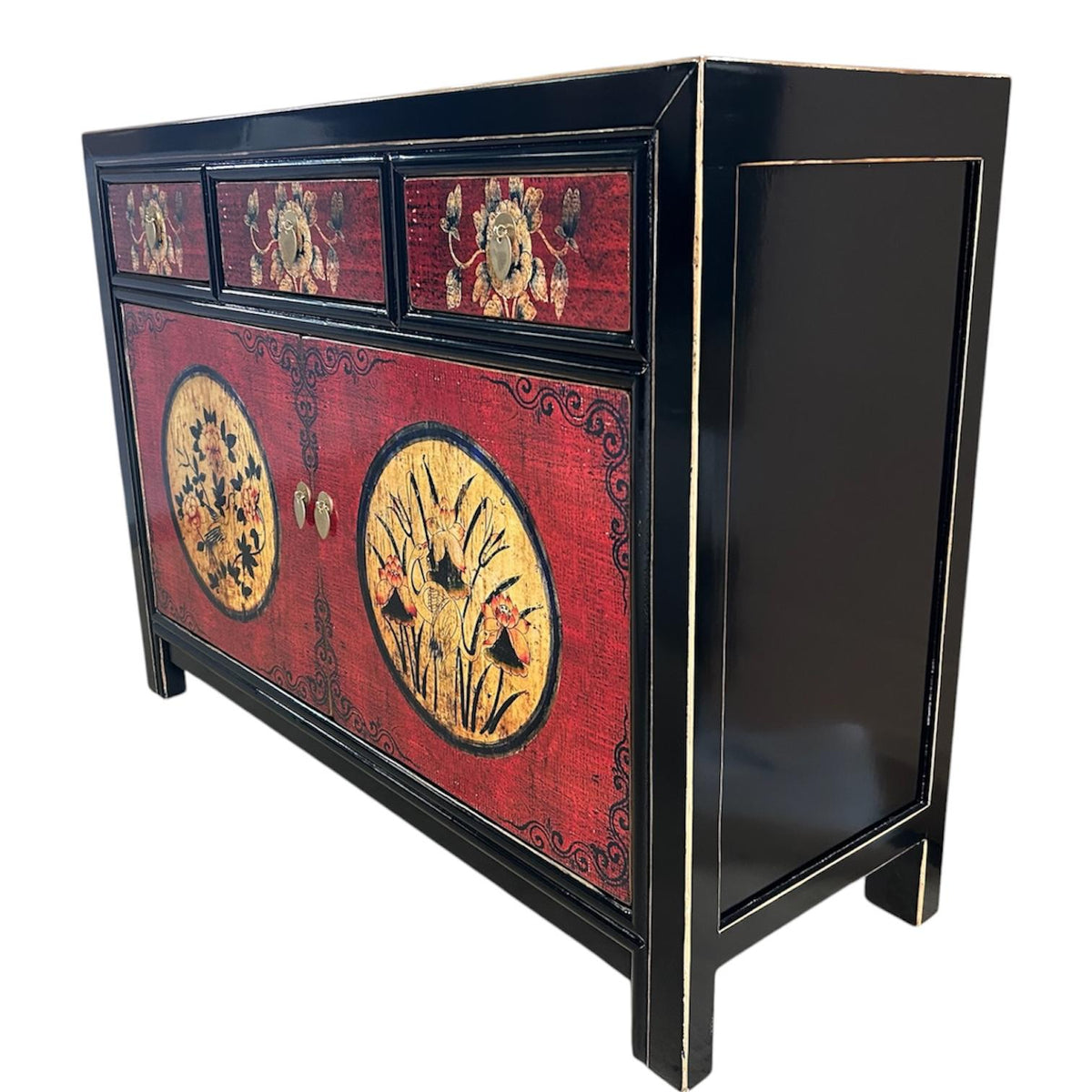 Vintage Asia Chinese Dresser Buffet Shelf « RedMagic » - Article 33082-9