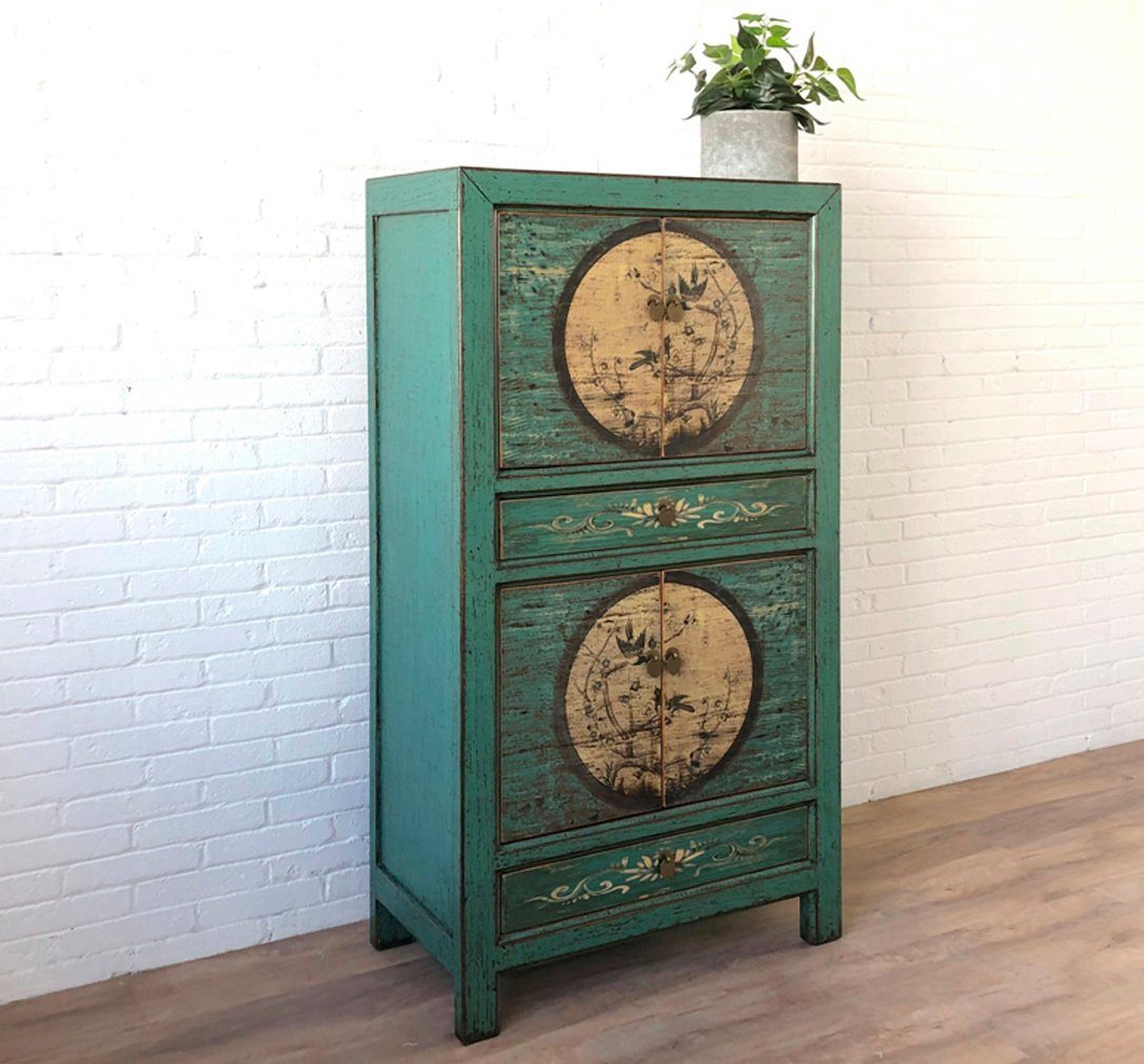 Vintage Asia Wedding Cabinet Chest of Drawers "Aurora" - Art. 33723-6