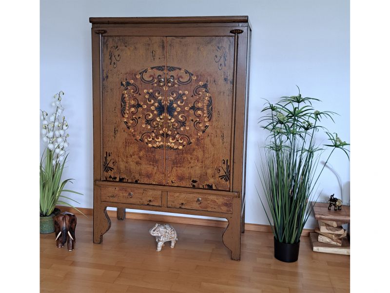 Vintage Asia Chinese Cabinet Wedding Cabinet Brown - Art. A600-5